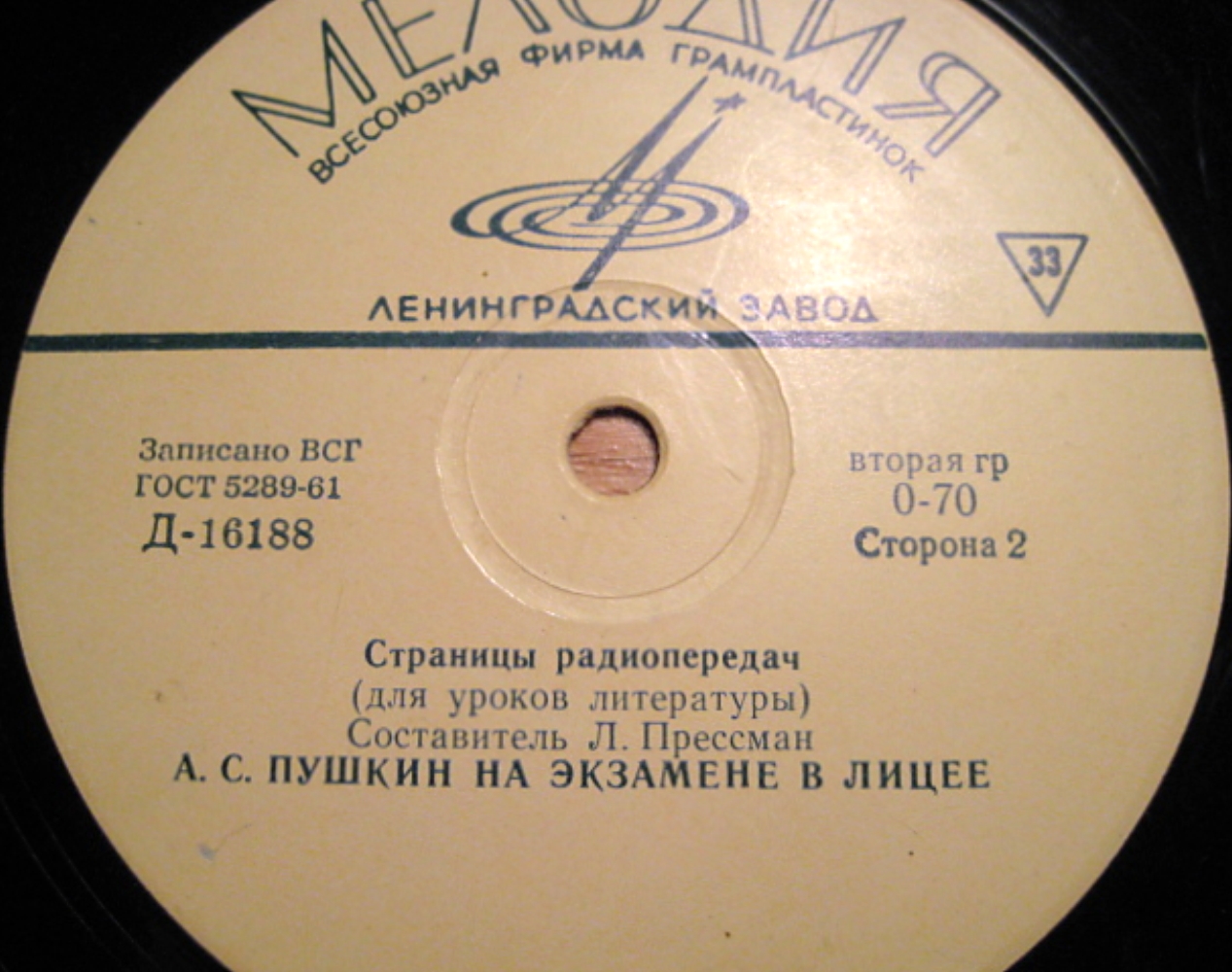 Страницы радиопередач (для уроков литературы)