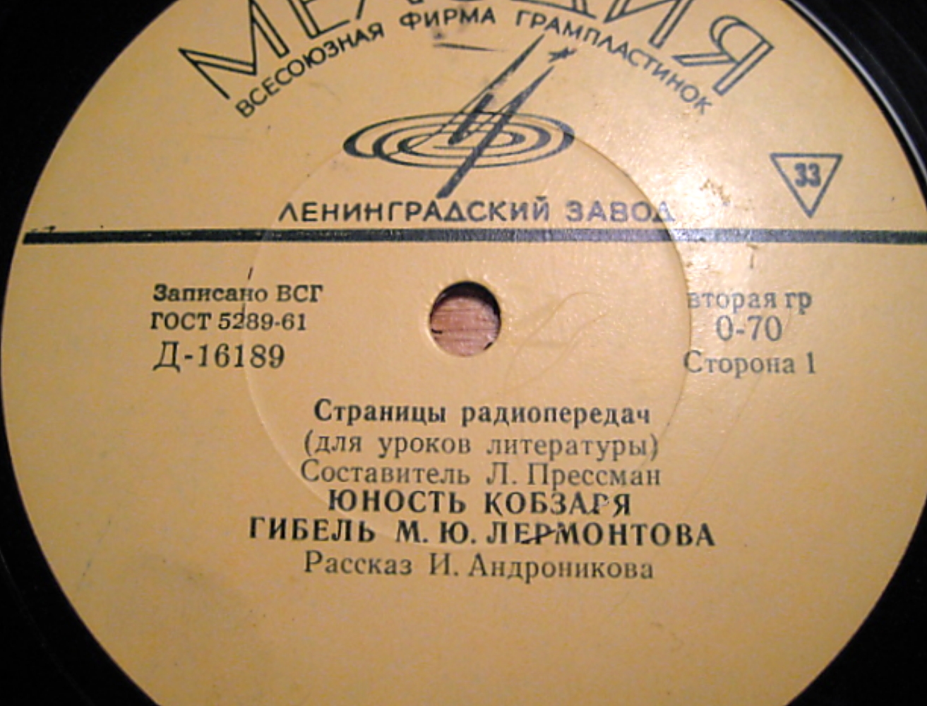 Страницы радиопередач.Для уроков литературы