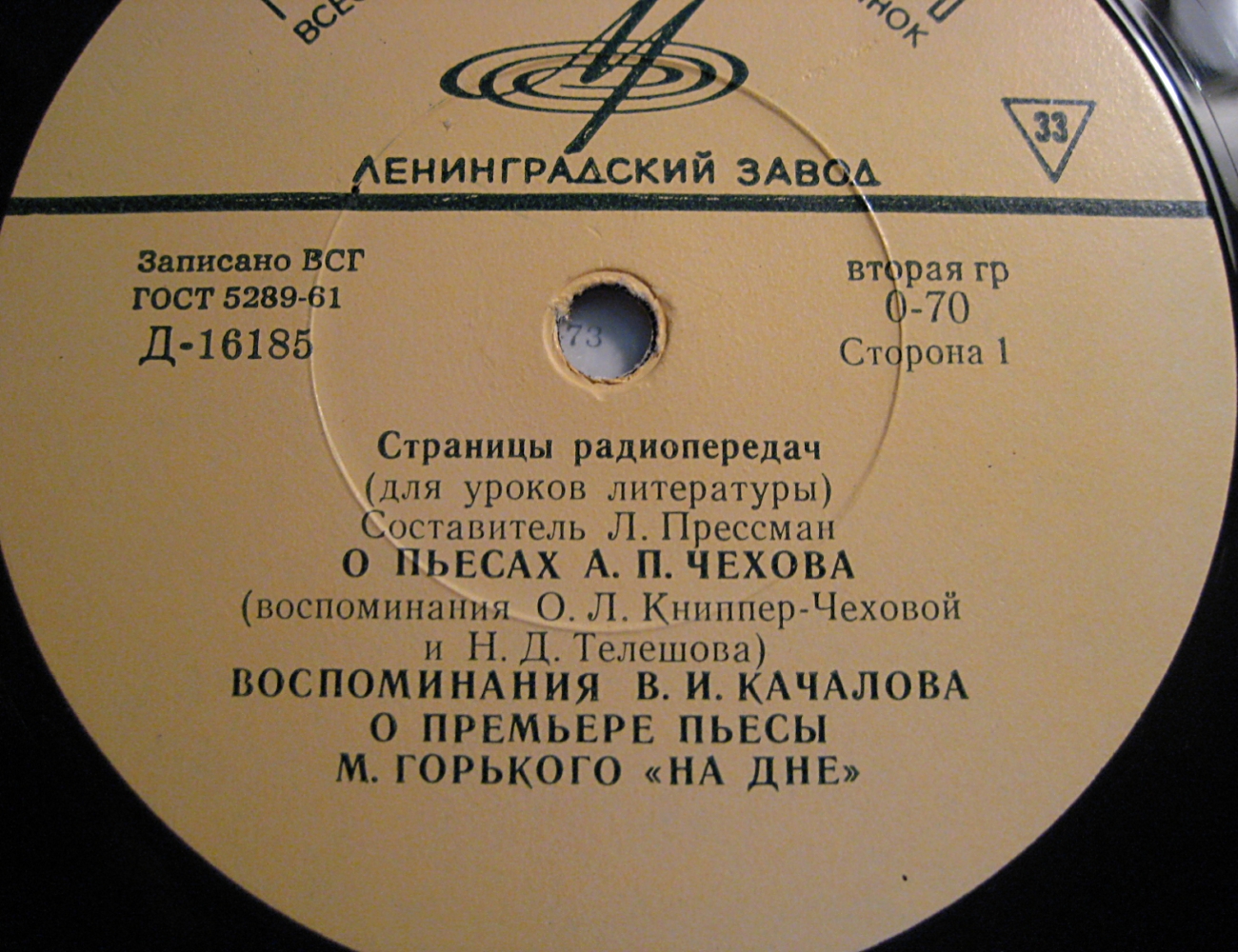Страницы радиопередач. Для уроков литературы