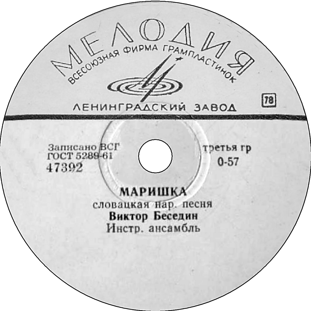 Виктор БЕСЕДИН - Песня о первой любви / Маришка