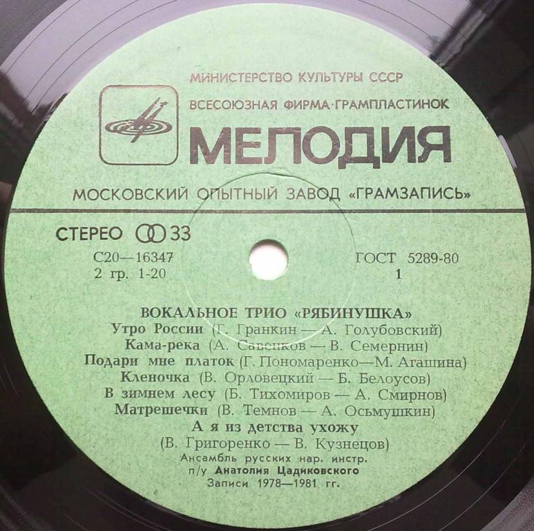 Вокальное трио "Рябинушка"