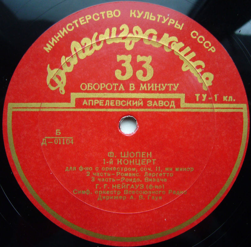 Ф. ШОПЕН (1810–1849) Концерт № 1 для ф-но с оркестром ми минор, соч. 11 (Г. Нейгауз, А. Гаук)