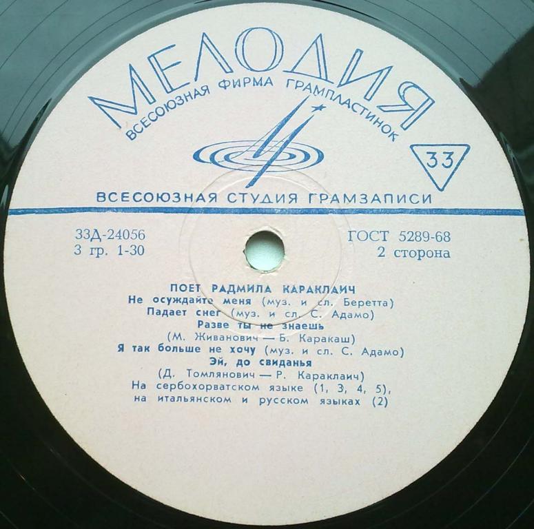 КАРАКЛАИЧ Радмила (Югославия)