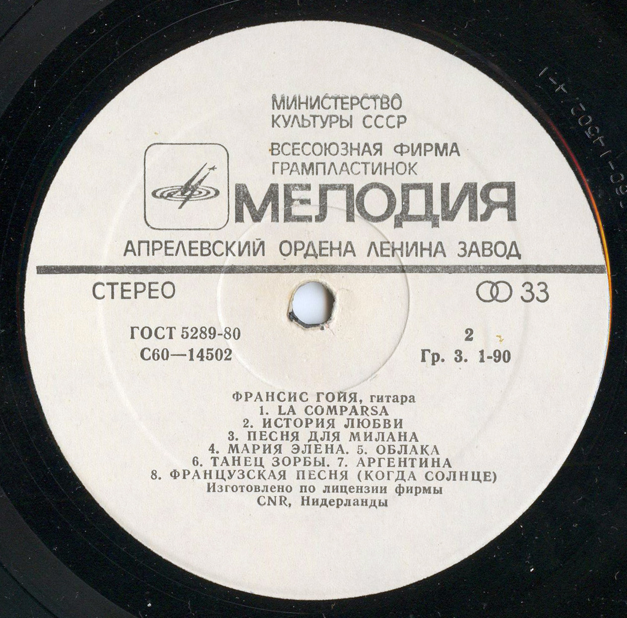 Франсис ГОЙЯ, гитара