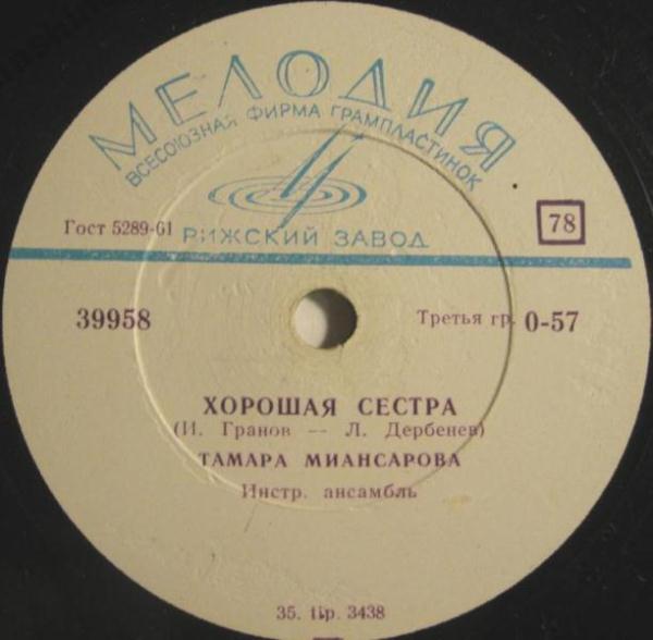 Тамара Миансарова - Бабушка, научи меня танцевать / Хорошая сестра