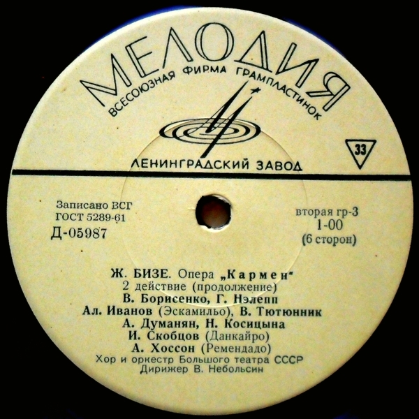 Ж. БИЗЕ (1838–1875) «Кармен», опера в 4 д.