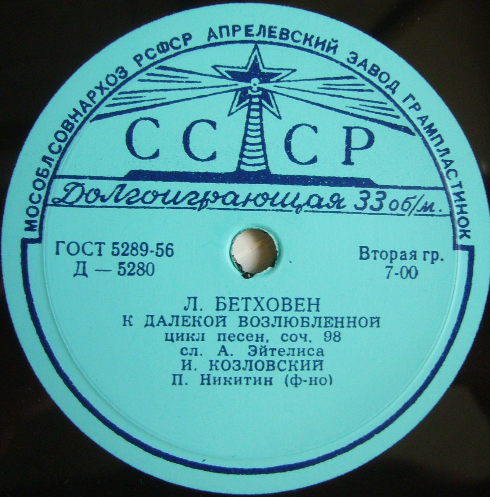 Л. БЕТХОВЕН, Ф. ШУБЕРТ. Поет И. Козловский