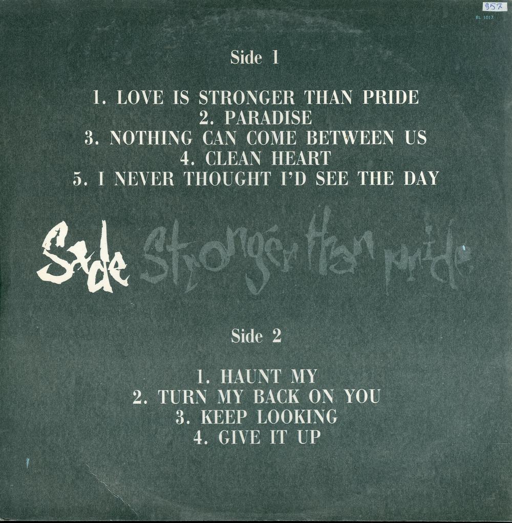 Sade - Stronger Than Pride