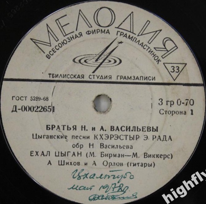 Братья Николай и Алексей ВАСИЛЬЕВЫ. Цыганские песни