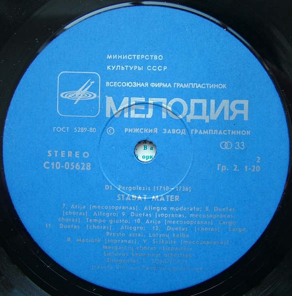 Дж. ПЕРГОЛЕЗИ (1710 – 1736). «Stabat Mater»