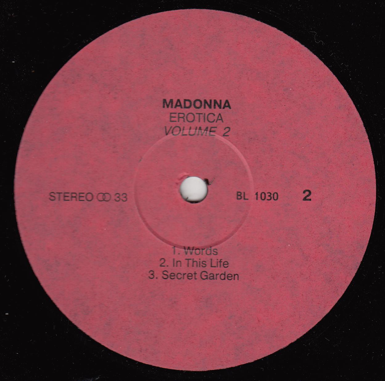 MADONNA «Erotica (Volume 2)»