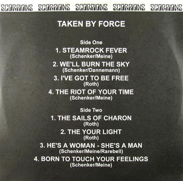 SCORPIONS. Taken By Force