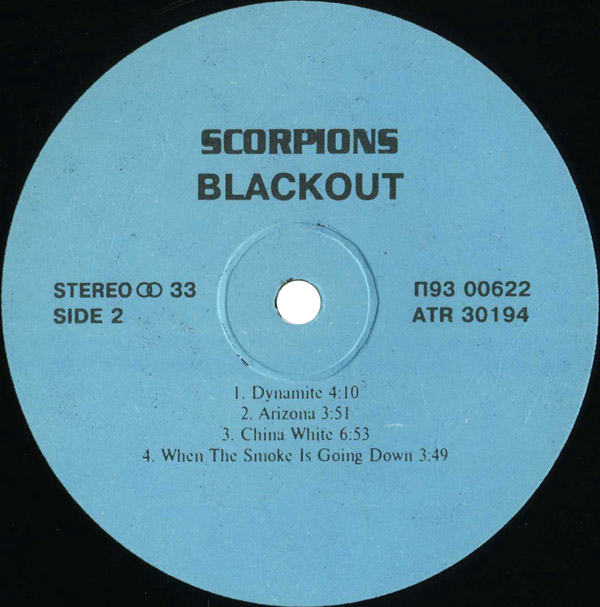 SCORPIONS. Blackout
