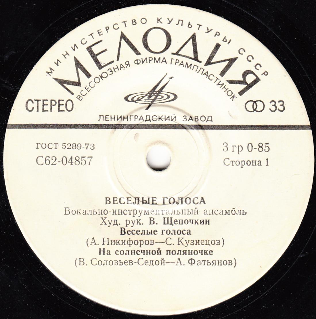 ВИА «Веселые голоса»