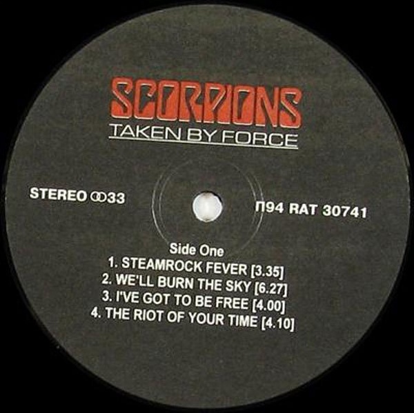 SCORPIONS. Taken By Force