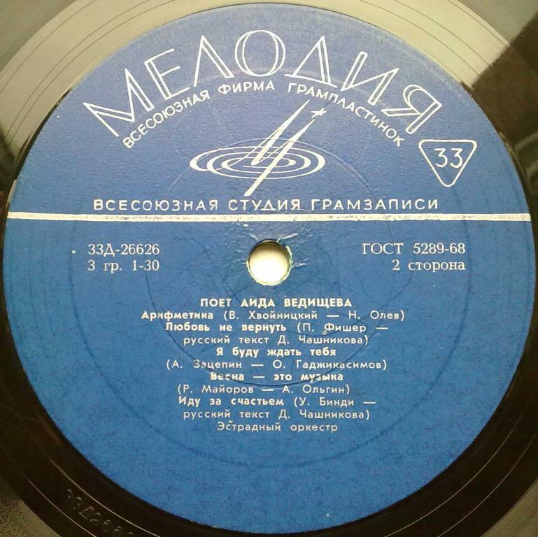 Аида ВЕДИЩЕВА «Поёт Аида Ведищева»