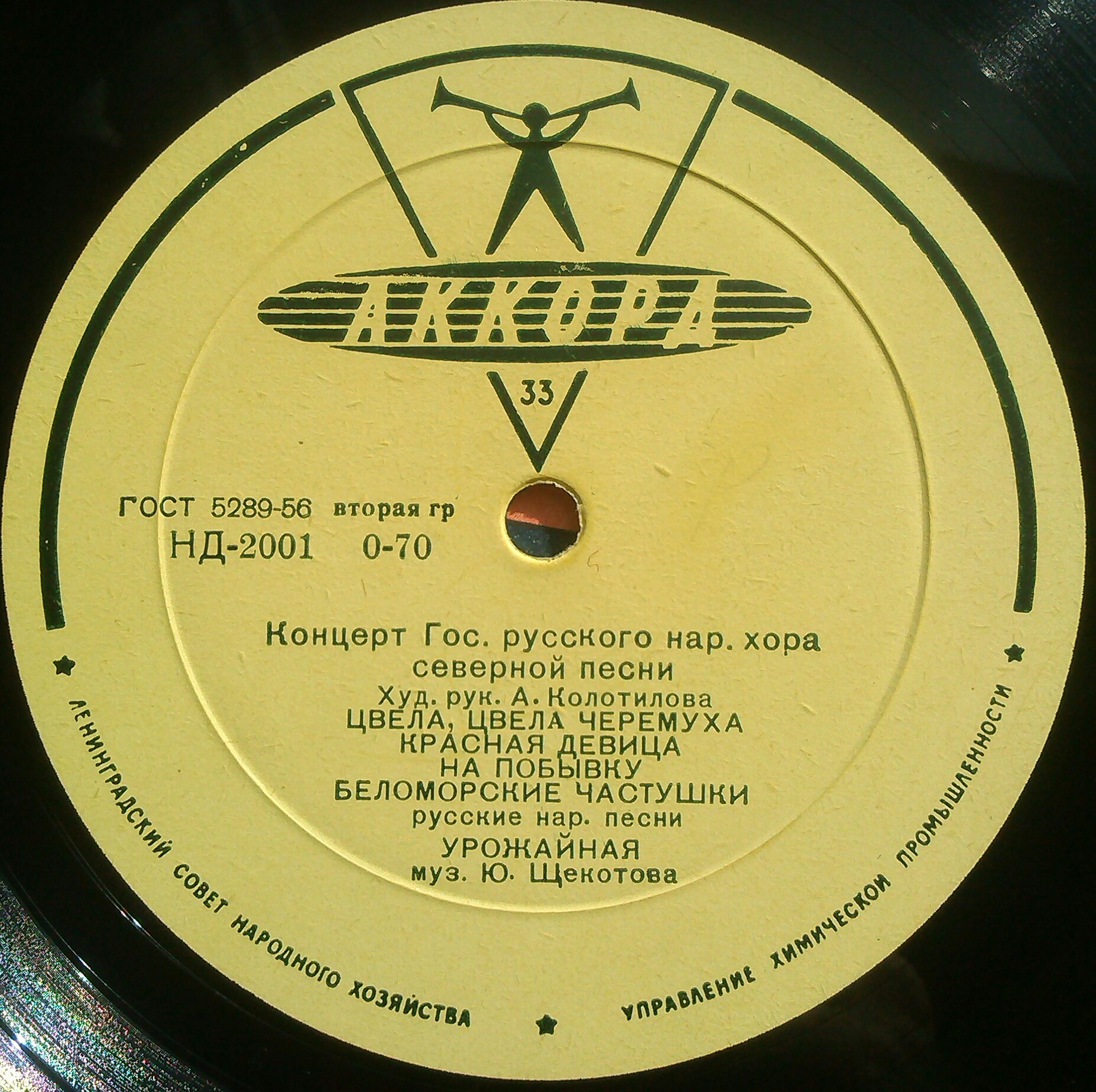 Концерт Государственного Русского народного хора северной песни