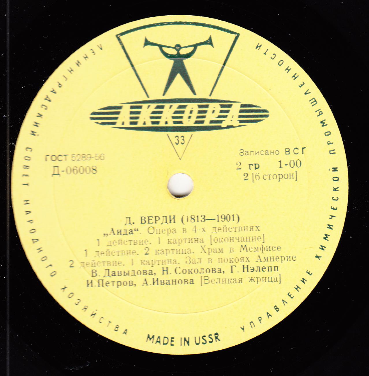 Дж. Верди: Опера "Аида"