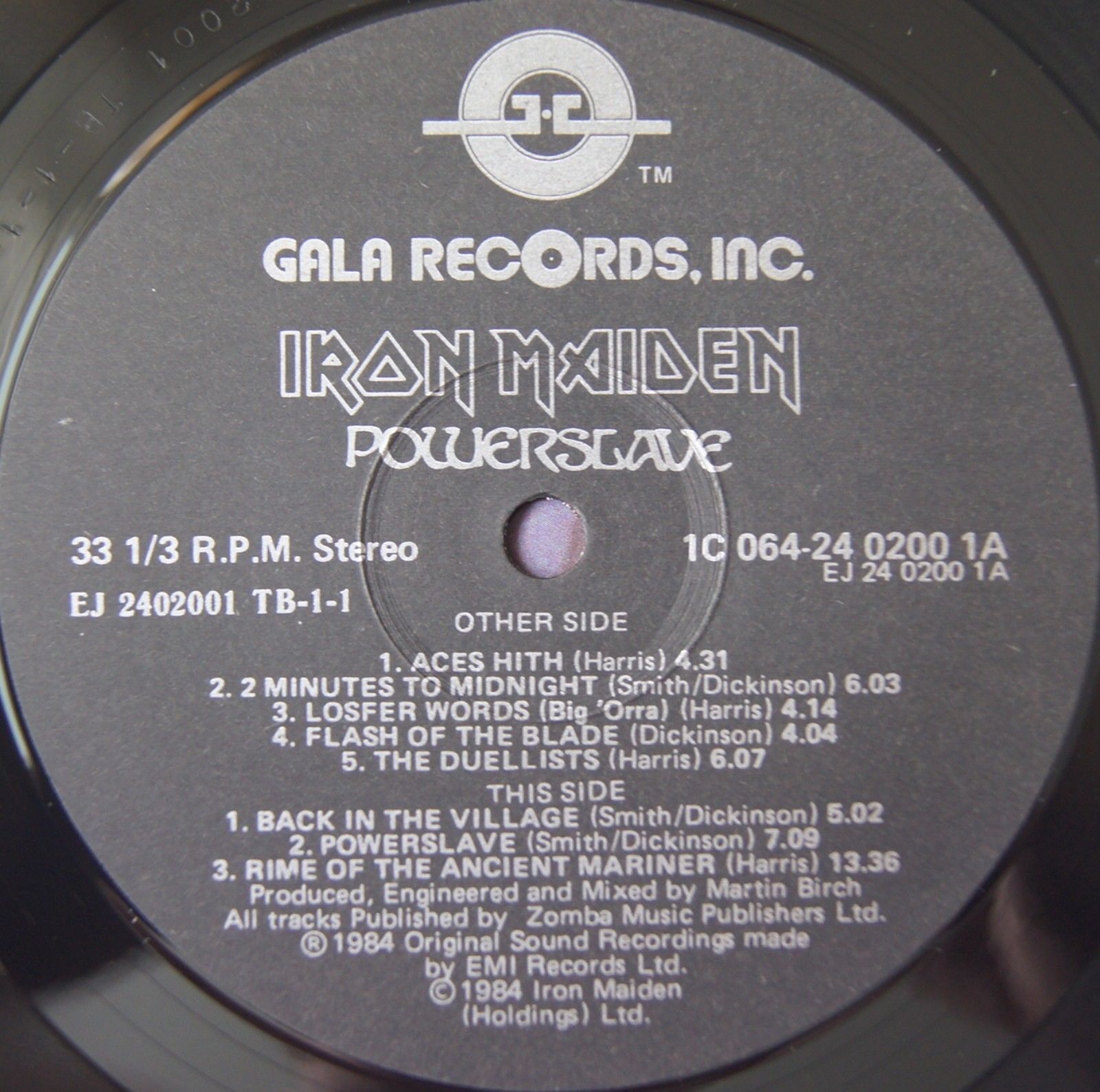 IRON MAIDEN «Powerslave» (запись 1984г.)