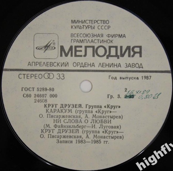 Группа "Круг". «Круг друзей»