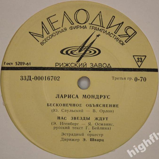Поёт Лариса Мондрус