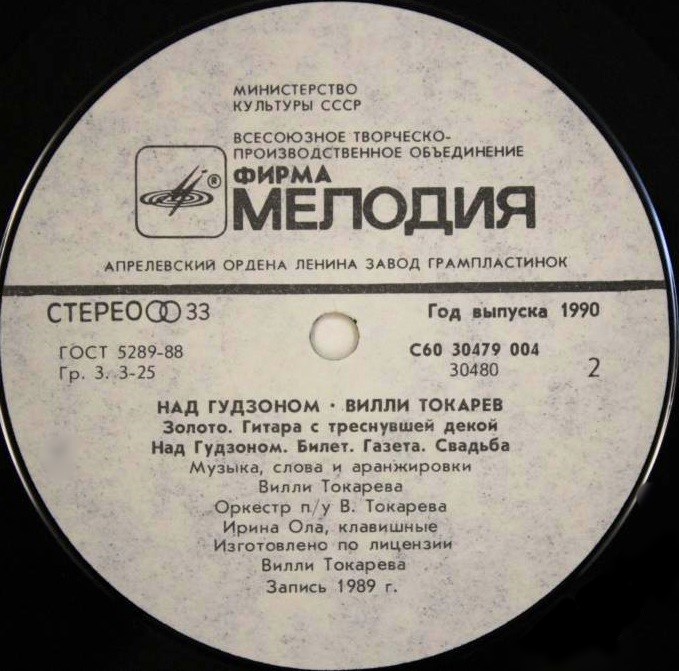 Вилли ТОКАРЕВ. «Над Гудзоном»