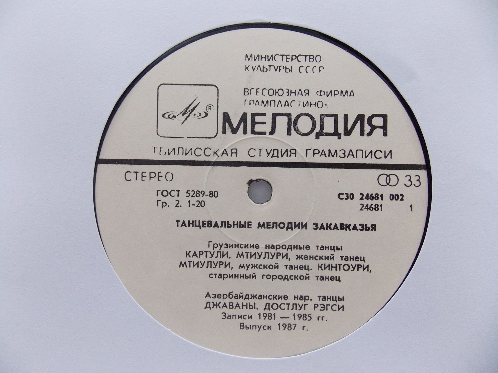 ТАНЦЕВАЛЬНЫЕ МЕЛОДИИ ЗАКАВКАЗЬЯ