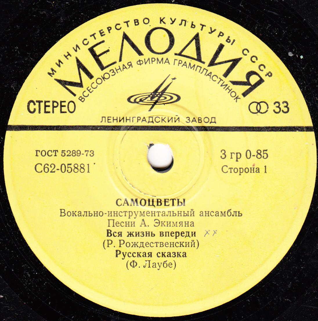 Вокально-инструментальный ансамбль "Самоцветы". Песни Алексея Экимяна