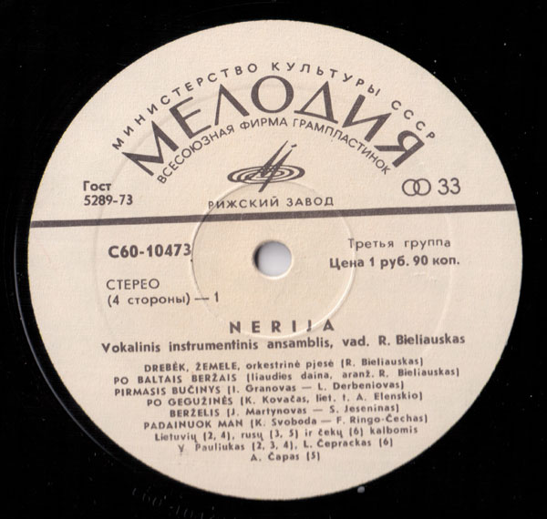 ВИА «НЕРИЯ». Užtraukim, Vyrai, Dainą