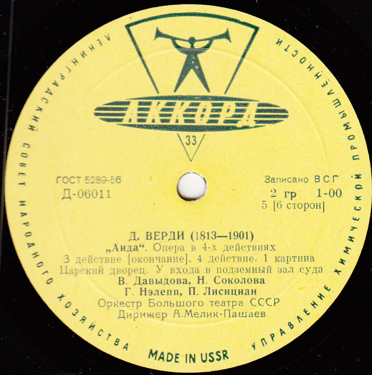 Дж. Верди: Опера "Аида"