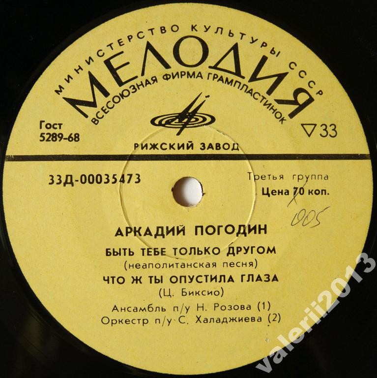 Поёт Аркадий ПОГОДИН