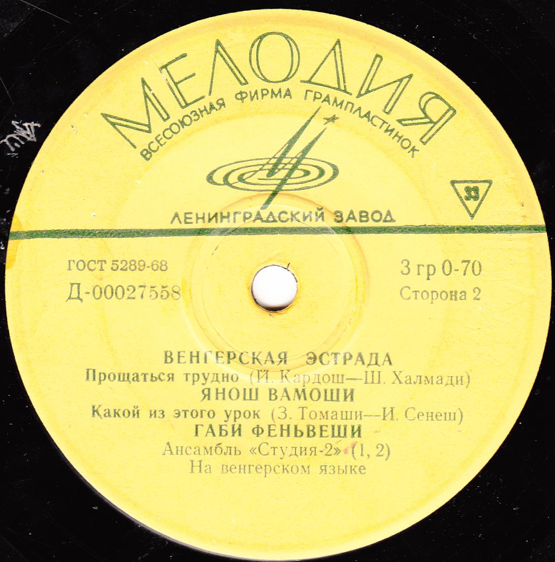 Венгерская эстрада