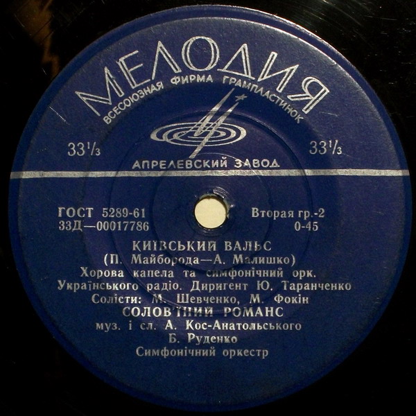 Песни украинских композиторов