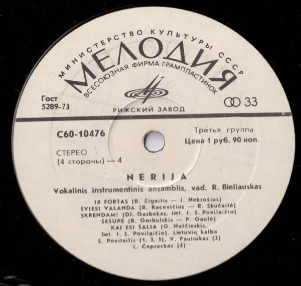 ВИА «НЕРИЯ». Užtraukim, Vyrai, Dainą