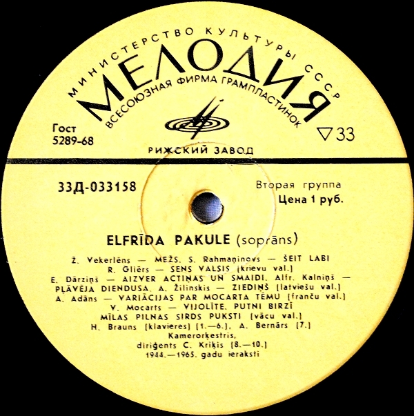 ПАКУЛЬ Эльфрида (сопрано)