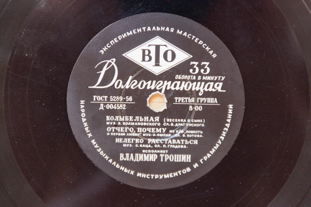 Поёт Владимир Трошин