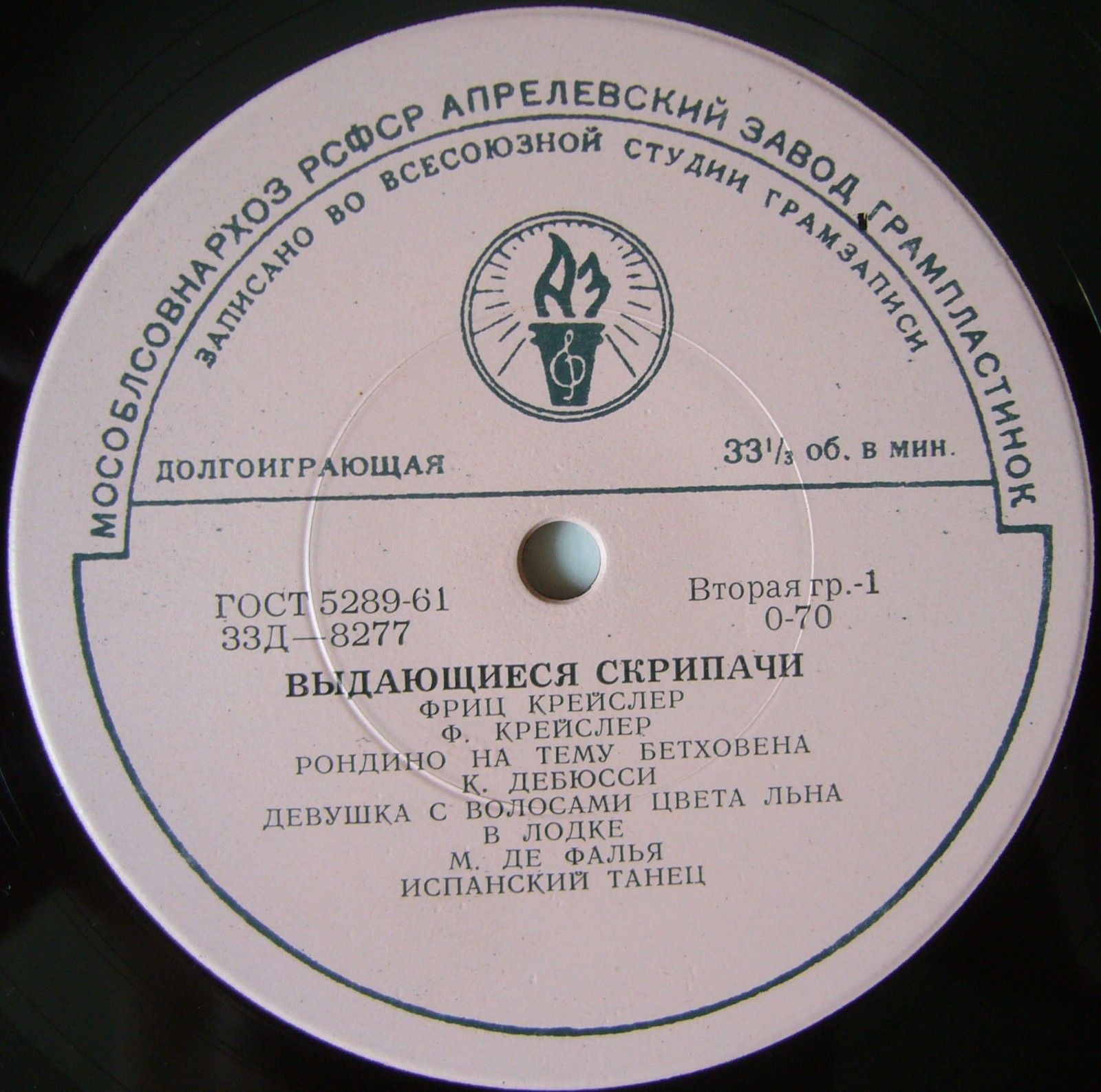 ВЫДАЮЩИЕСЯ СКРИПАЧИ. Фриц  Крейслер