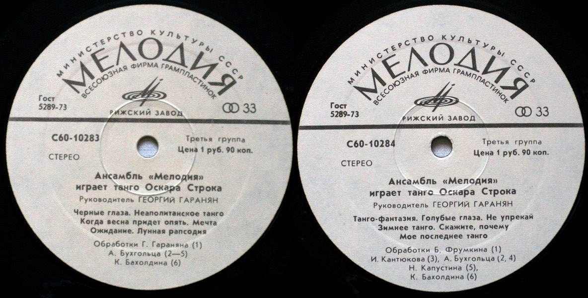 Ансамбль «Мелодия» играет танго Оскара Строка