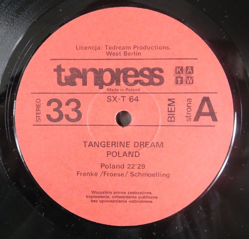 Tangerine Dream "Poland" - the Warsaw concert [по заказу польской фирмы TONPRESS]
