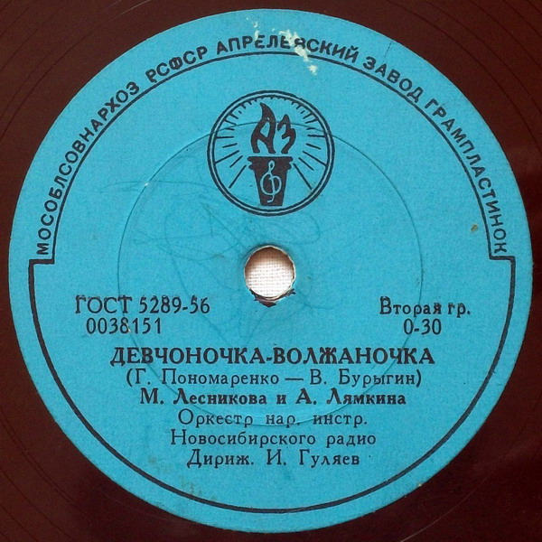 М. Лесникова и А. Лямкина - Девчоночка-волжаночка / Карие глазки