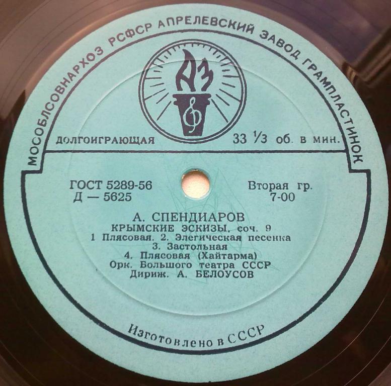 А. Спендиаров: "Ереванские этюды", "Крымские эскизы"