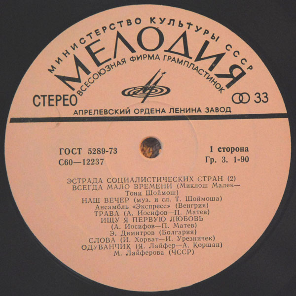 Эстрада социалистических стран (2)