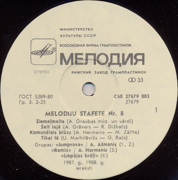 ЭСТАФЕТА МЕЛОДИЙ (№ 8)