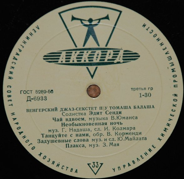 Венгерский джаз-секстет п/у Т. Балаша