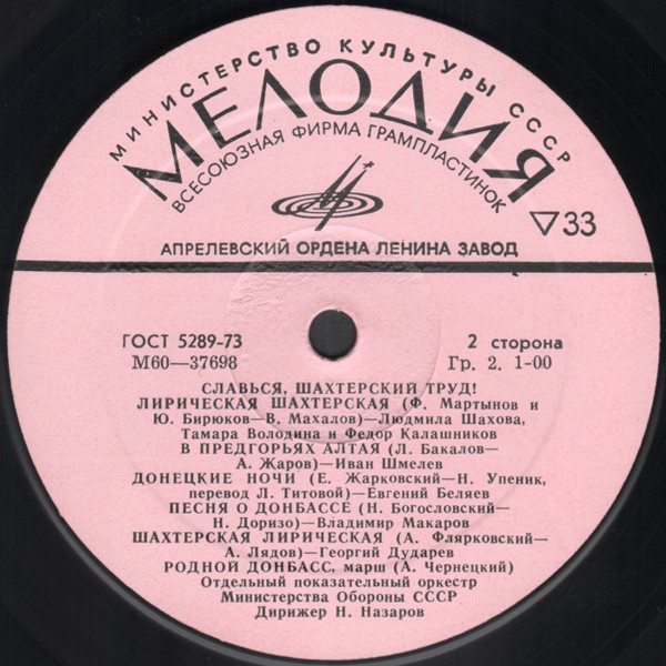 СЛАВЬСЯ, ШАХТЕРСКИЙ ТРУД! К 40-летию Стахановского движения