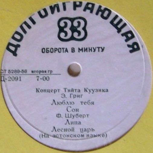 Концерт Тийта Куузика