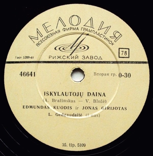 Edmundas Kuodis Ir Jonas Girijotas ‎– Iškylautojų Daina / Žvejo Sapnai