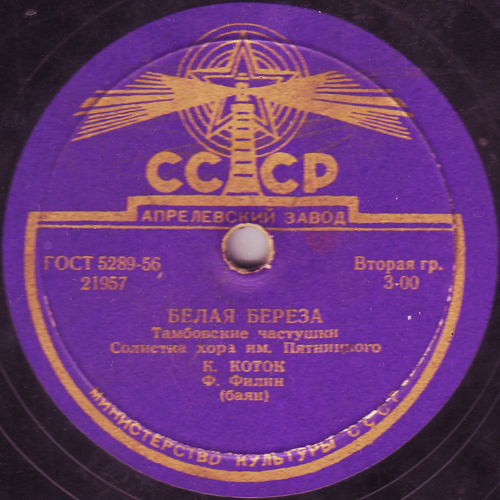 Хор им. Пятницкого - Балалаечка гудит // К. Коток - Белая береза