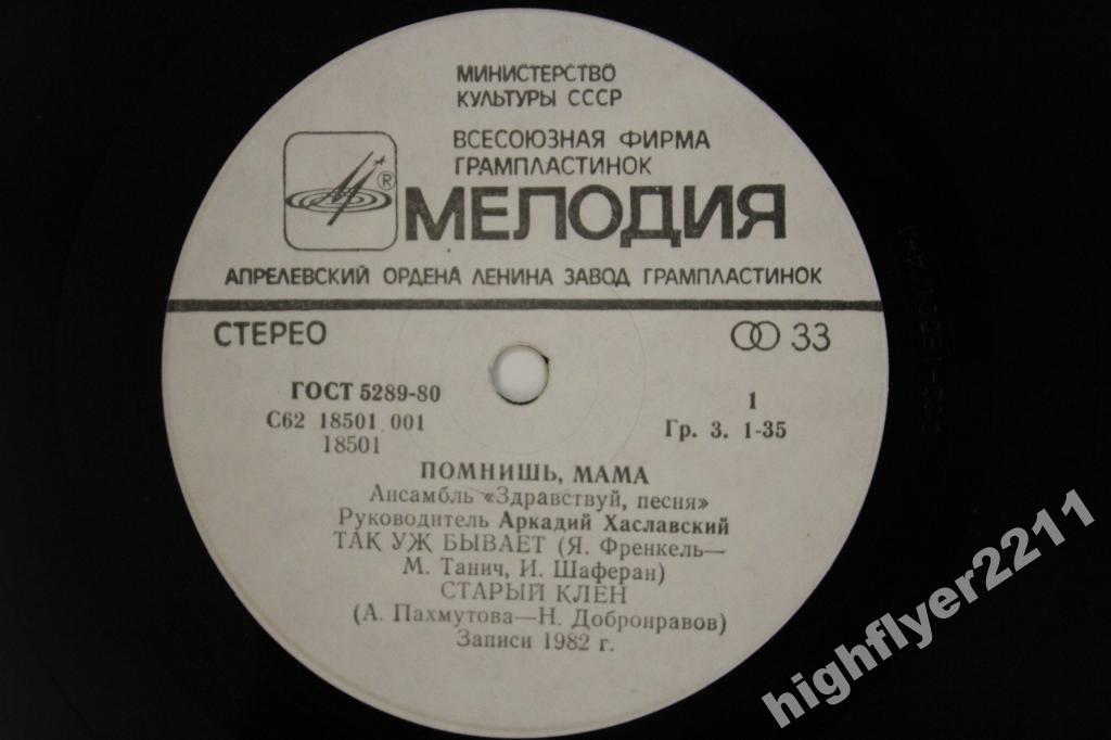 Ансамбль "ЗДРАВСТВУЙ, ПЕСНЯ". «Помнишь, мама»