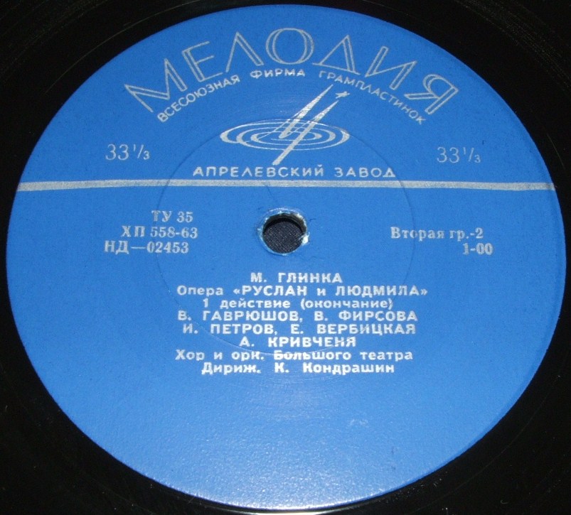 М. ГЛИНКА (1804–1857): «Руслан и Людмила», опера в 5 актах (К. Кондрашин)